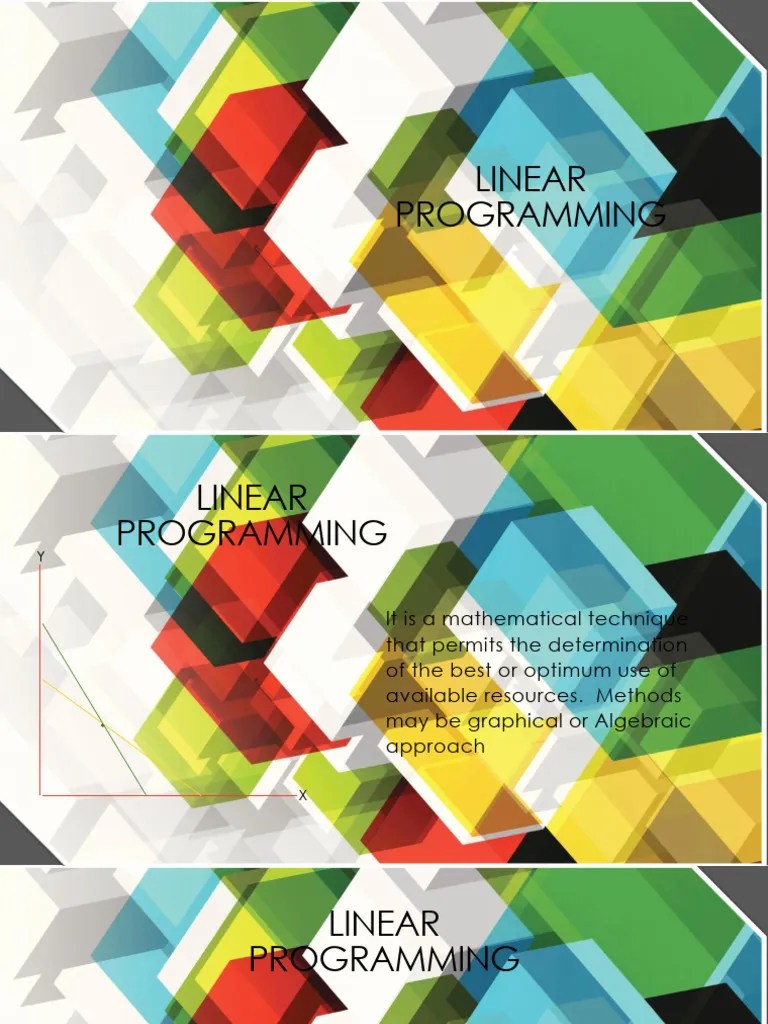 Linear Programming | PDF | Linear Programming | Mathematical Optimization