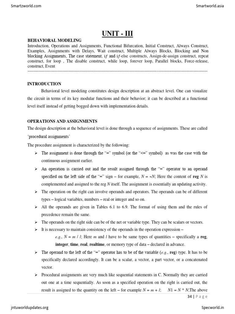 Digital Design Using Verilog HDL - U3 | Download Free PDF | Computer ...