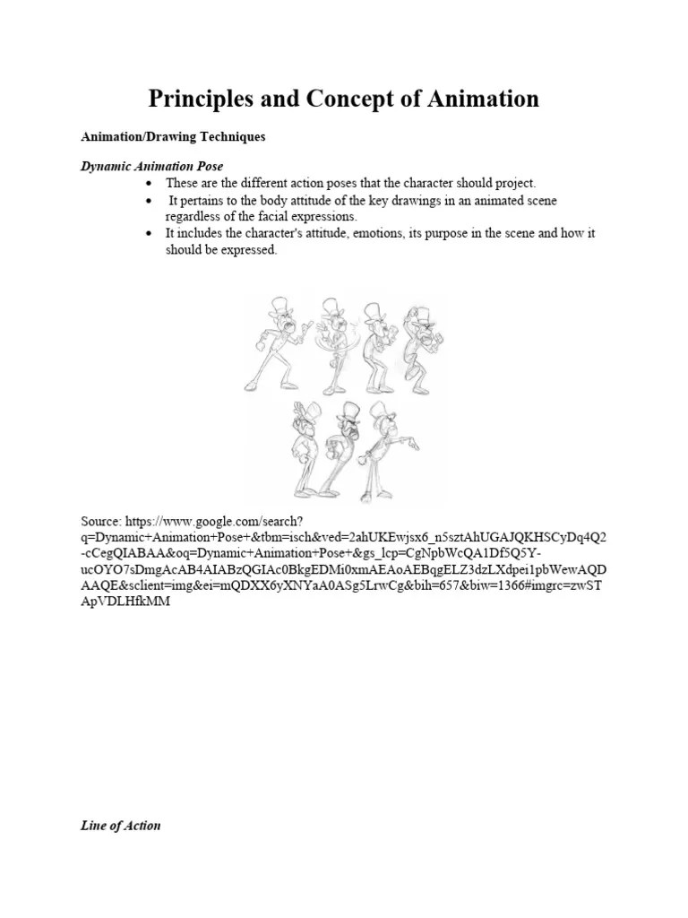 Principles And Concept Of Animation | PDF | Drawing | Animation