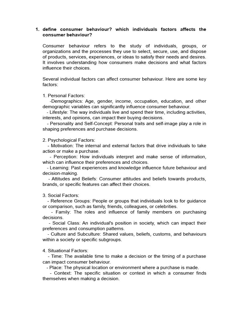 Consumer Behaviour | PDF | Consumer Behaviour | Market Segmentation