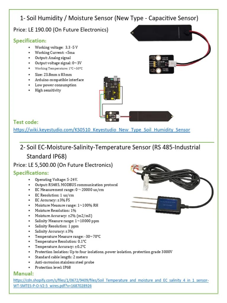 Sensors | PDF | Electrical Components | Electronic Engineering