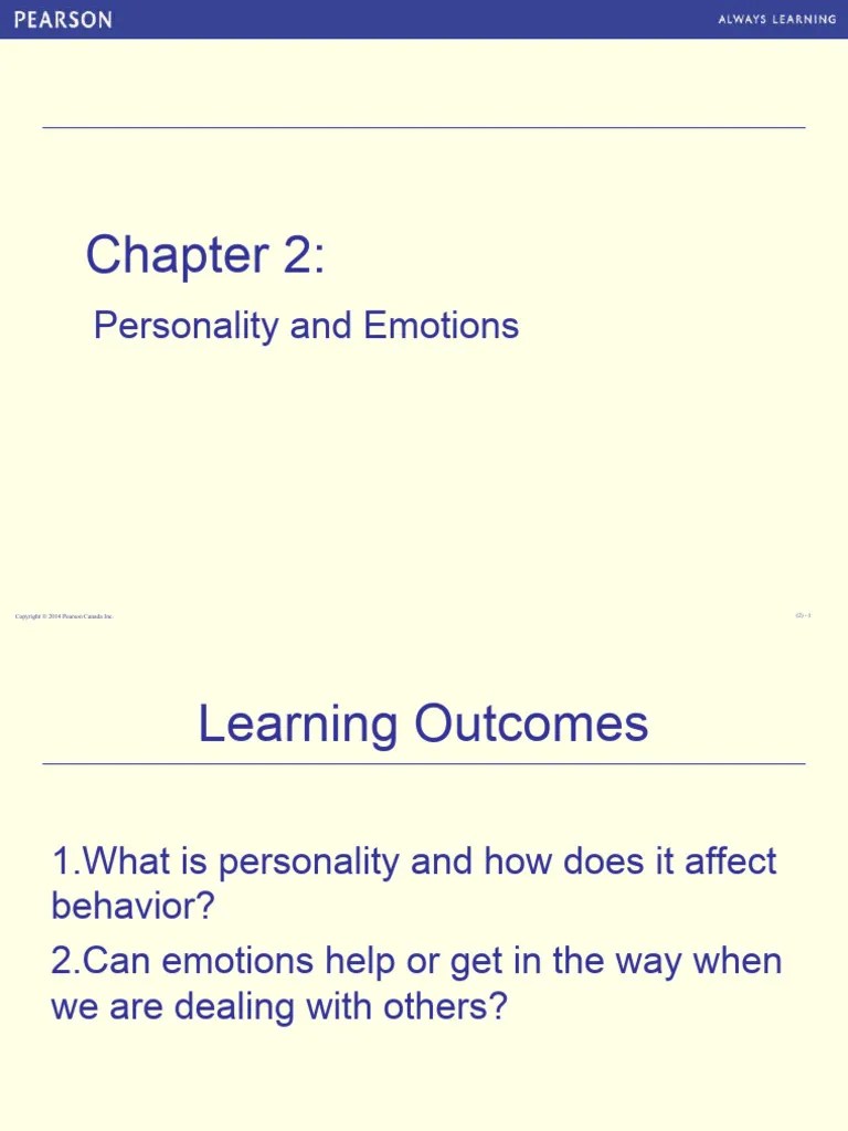 Personality And Emotions | PDF | Emotional Intelligence | Extraversion And Introversion