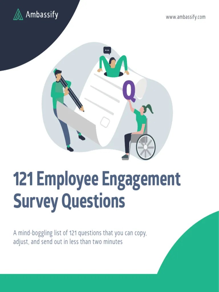 121 Employee Engagement Survey Questions | Download Free PDF ...