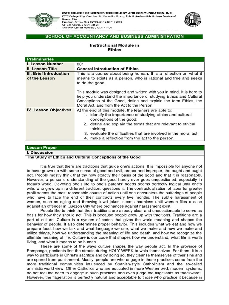 Lesson 001 - General Introduction | PDF | Reason | Rationality