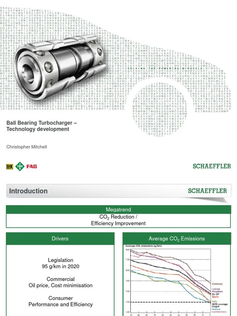 Schaeffler Symposium Usa 2014 Ball Bearing Turbocharger | PDF | Bearing (Mechanical) | Turbocharger