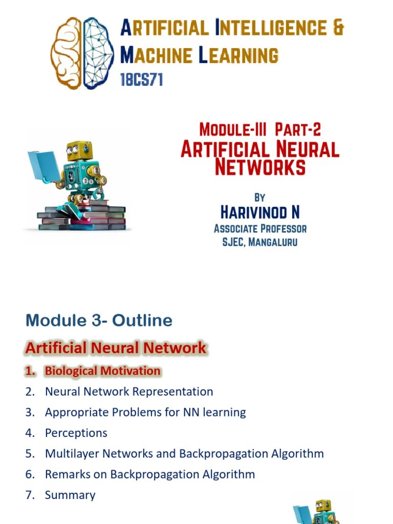 AIML-Module-3-part 2 | PDF | Artificial Neural Network | Applied ...