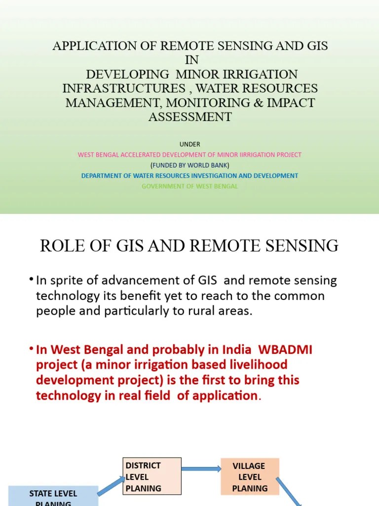 1hr PPT On Application Of Remote Sensing And Gis For - R5 | PDF ...