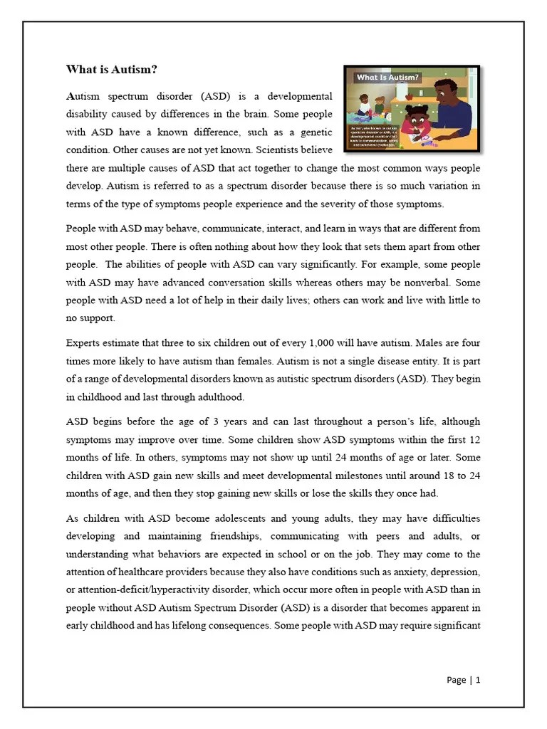 Autism | Download Free PDF | Autism Spectrum | Developmental Disorder