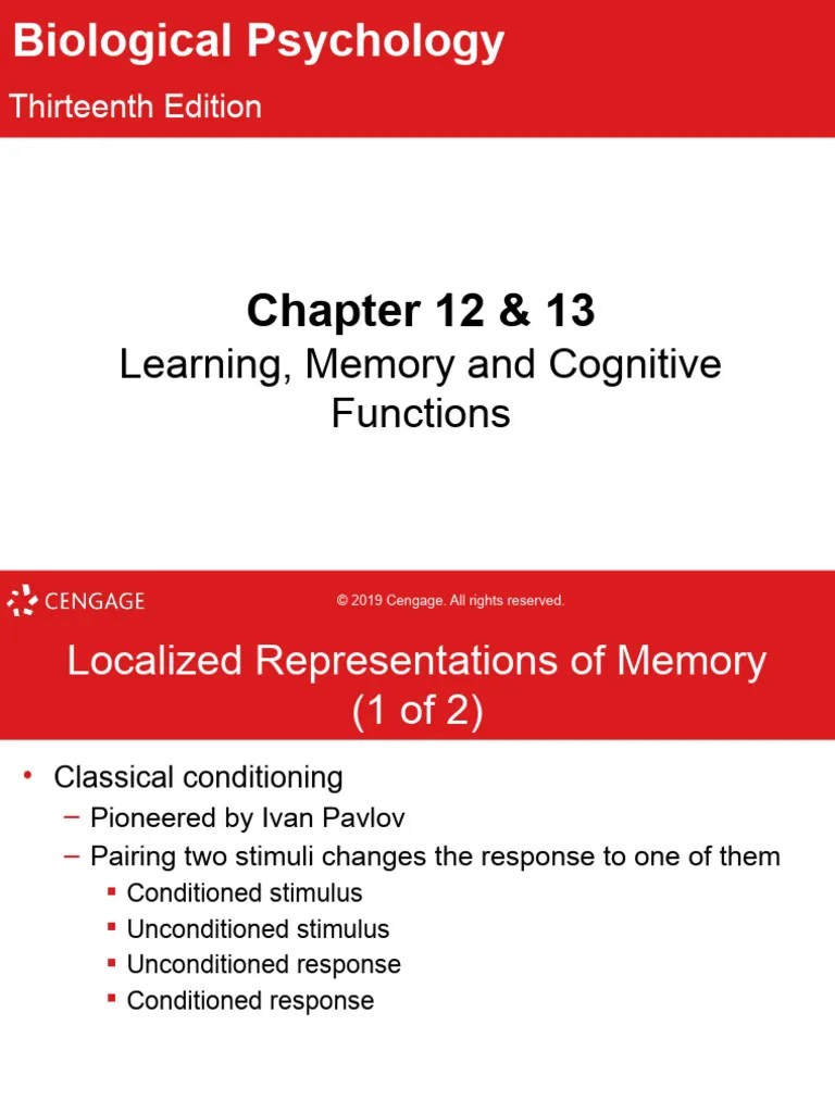 Learning, Memory And Cognitive Functions | PDF | Memory | Aphasia