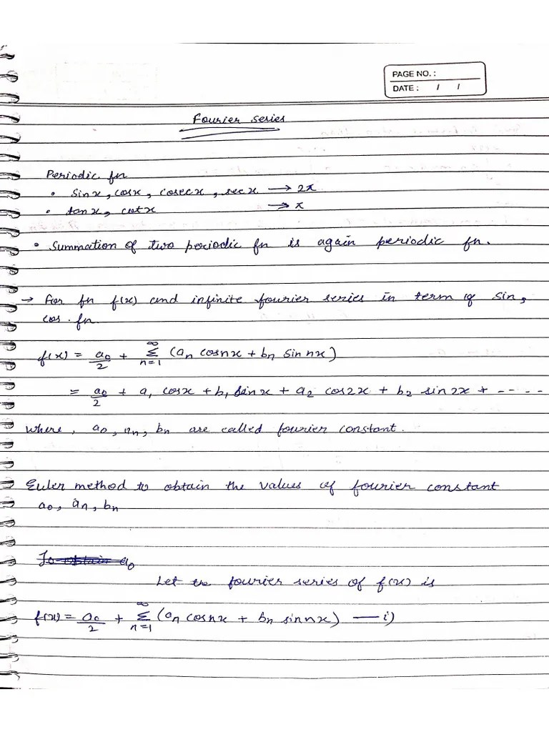 Fourier Series Basics | PDF