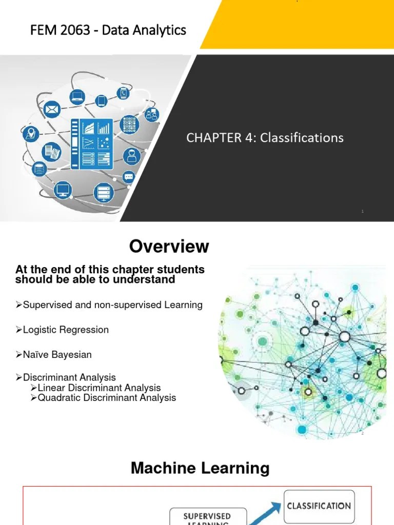 Chapter 4 Statistical Classification Methods | PDF | Logistic ...