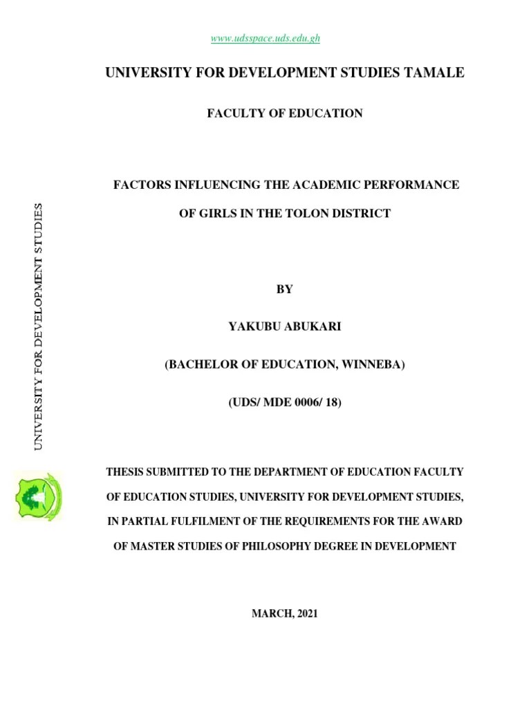 Factors Influencing The Academic Performance | PDF | Learning | Teachers