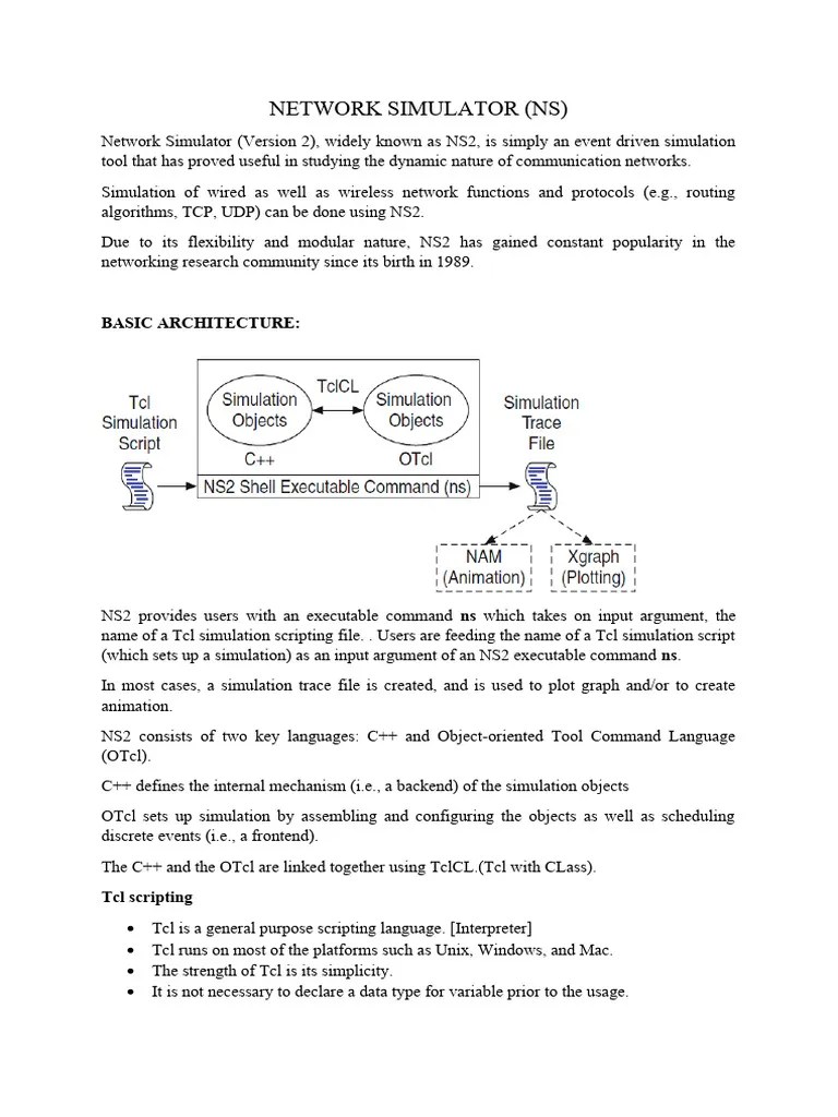 Network Simulator | PDF | Transmission Control Protocol | Computer Network
