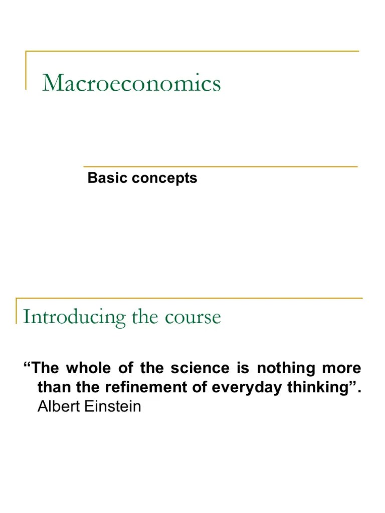 Intro To Macroeconomics Basics | PDF | Macroeconomics | Cost Of Living
