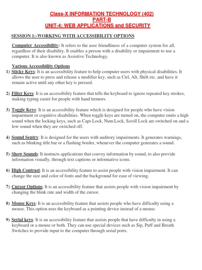 Part-B Unit-4 Web Applications & Security | PDF | Internet Access ...