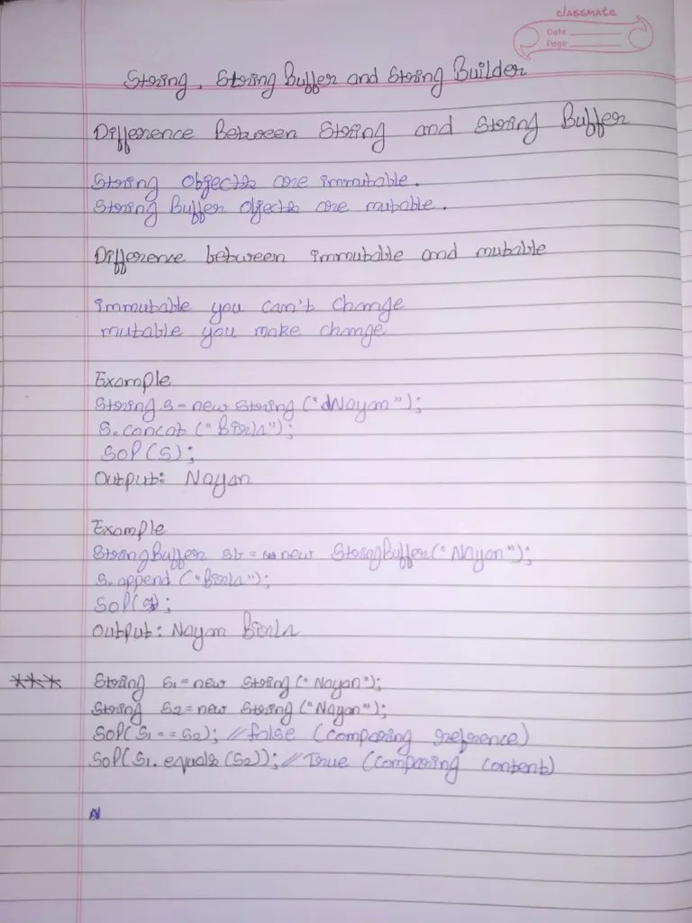 Java String Full Notes | PDF