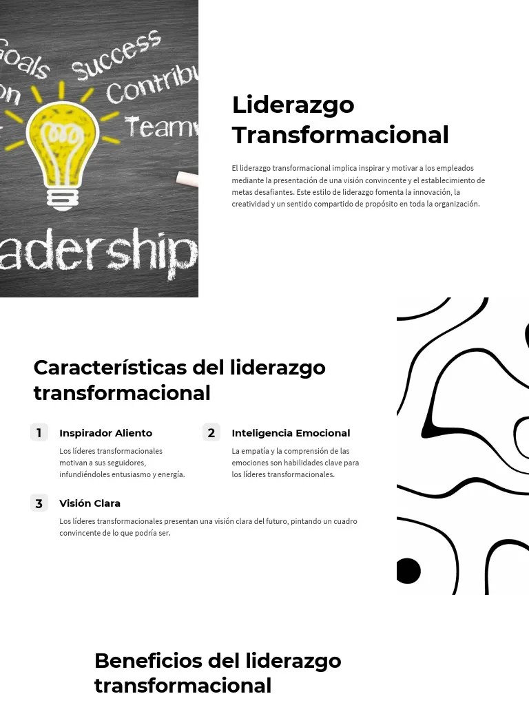 Liderazgo Transformacional | PDF | Liderazgo | Desarrollo Personal