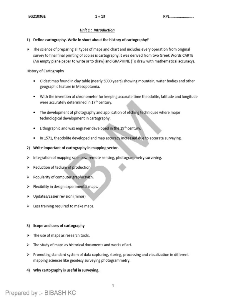 Cartography Solution - By Bibash K.C And Harish Mahara | Download Free ...