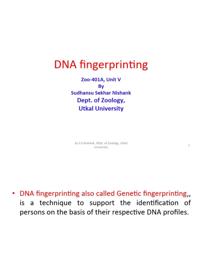DNA Fingerprinting 2021 | PDF | Microsatellite | Dna Profiling