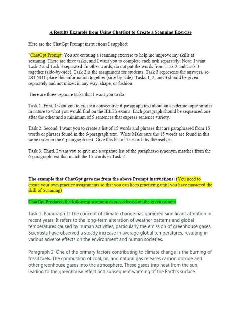 A Results Example From Using ChatGpt To Create A Scanning Exercise ...