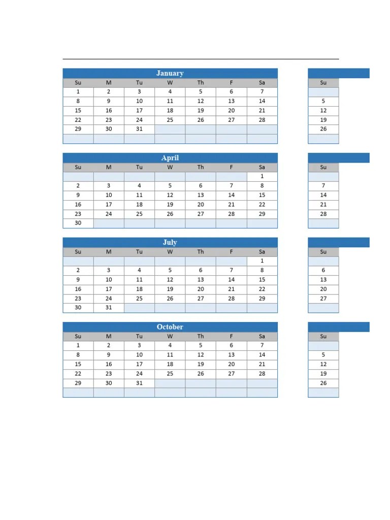 2023 Sample Calendar Template | PDF