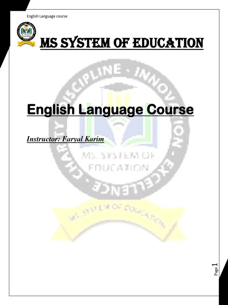 English Language Course | PDF | English Language | Sentence (Linguistics)
