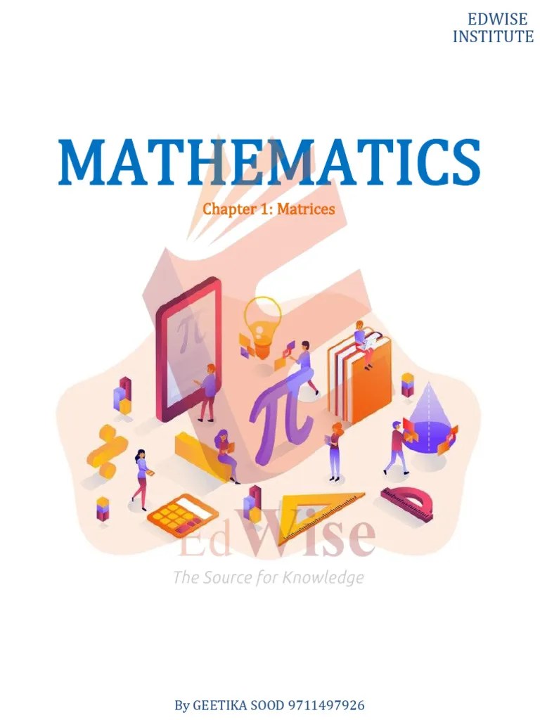 Matrices | PDF | Matrix (Mathematics) | Functions And Mappings