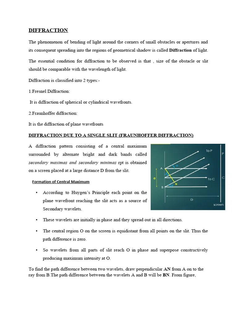4 Diffraction | PDF | Diffraction | Electrodynamics