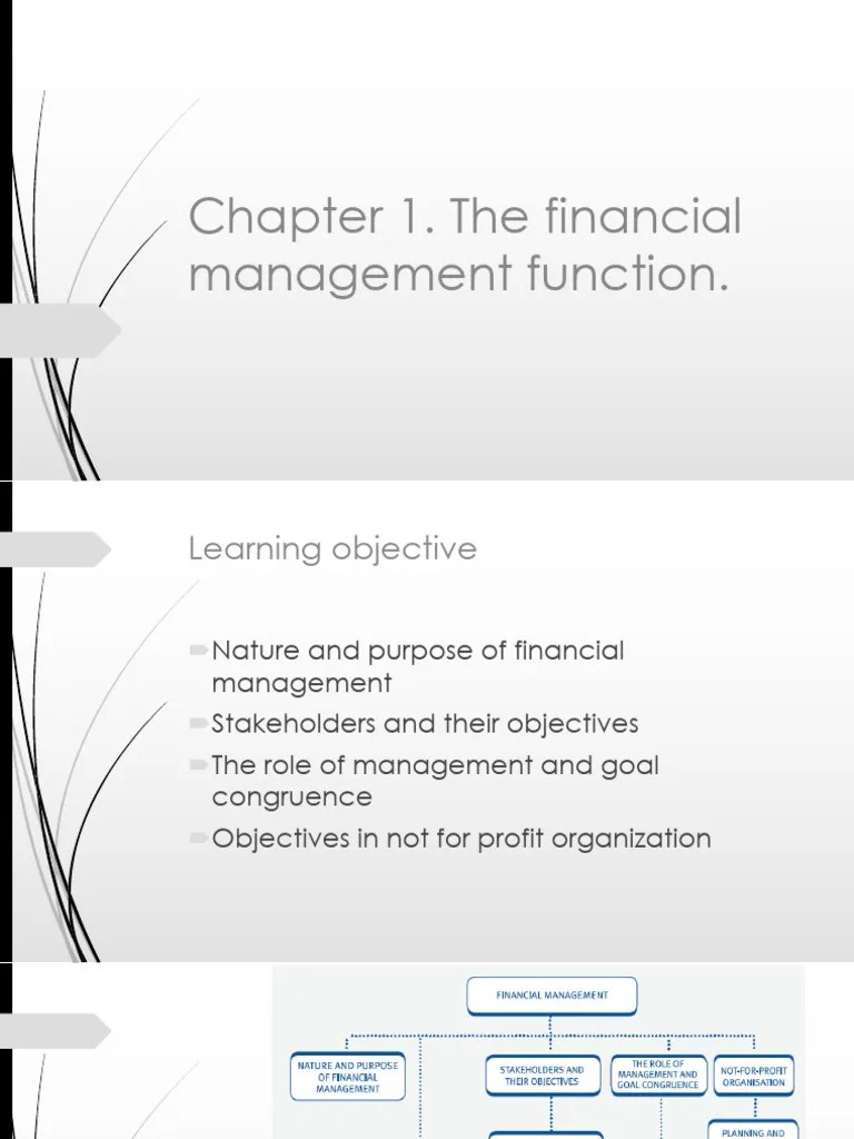 Chapter 1. The Financial Management Function | Download Free PDF ...
