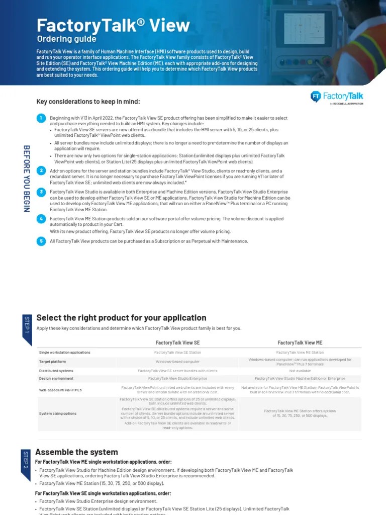 FactoryTalk View | PDF | Application Software | Client (Computing)