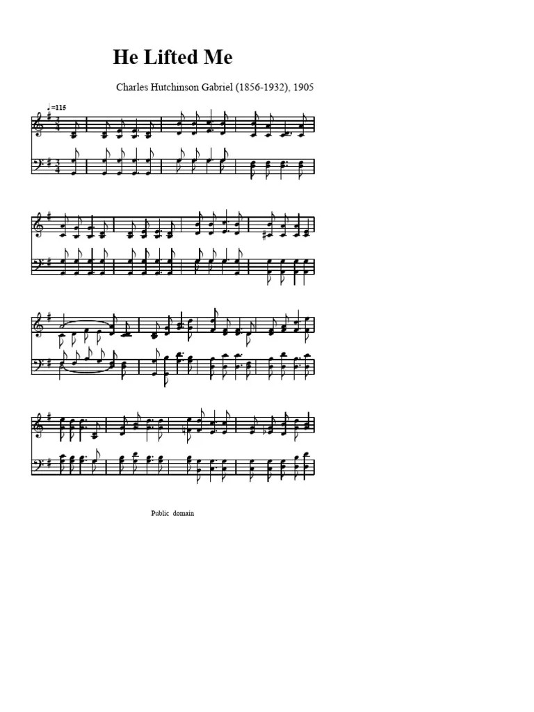 He Lifted Me | PDF