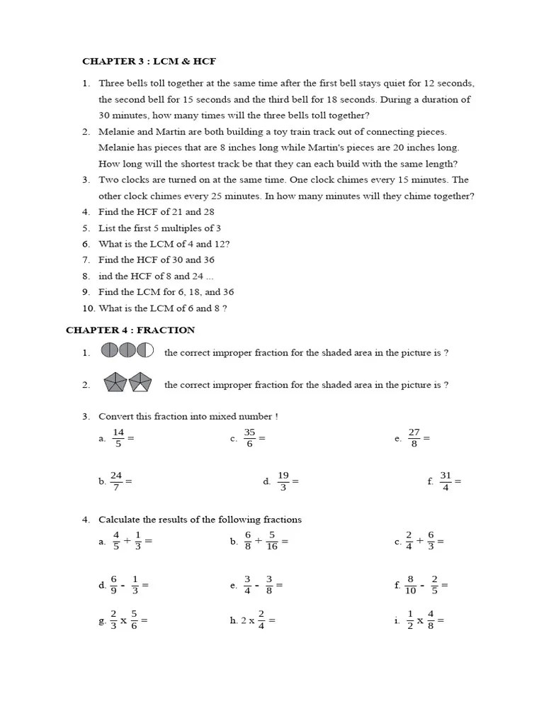 Chapter 3 Math | Download Free PDF | Decimal | Mathematics