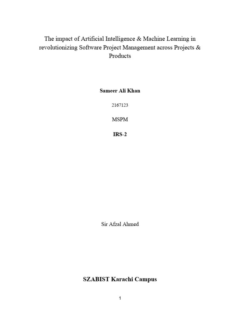The Impact Of Artificial Intelligence & Machine Learning In ...