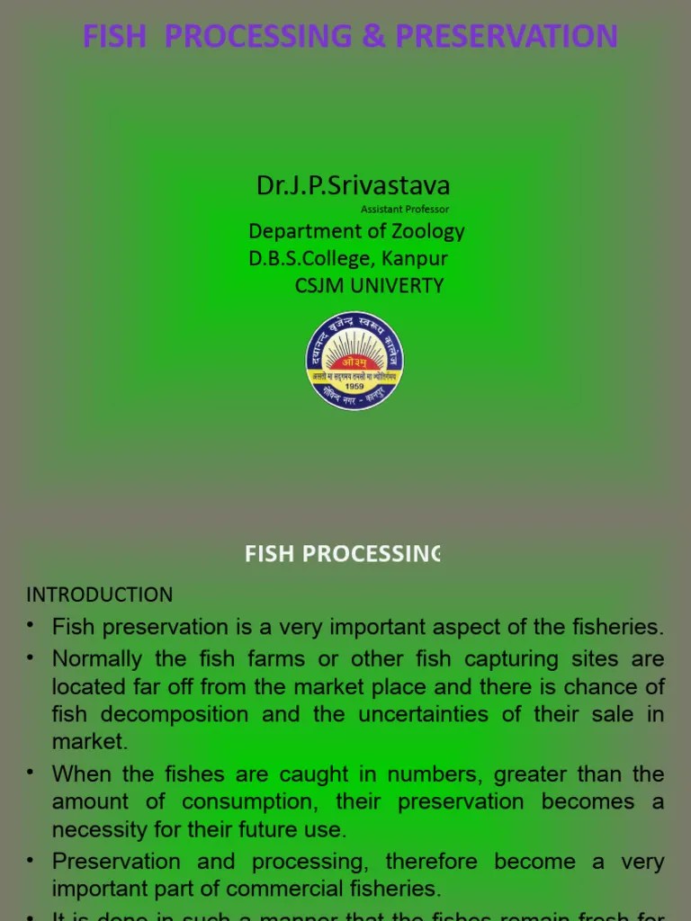Fish Processing & Preservation | PDF | Food Preservation | Freezing