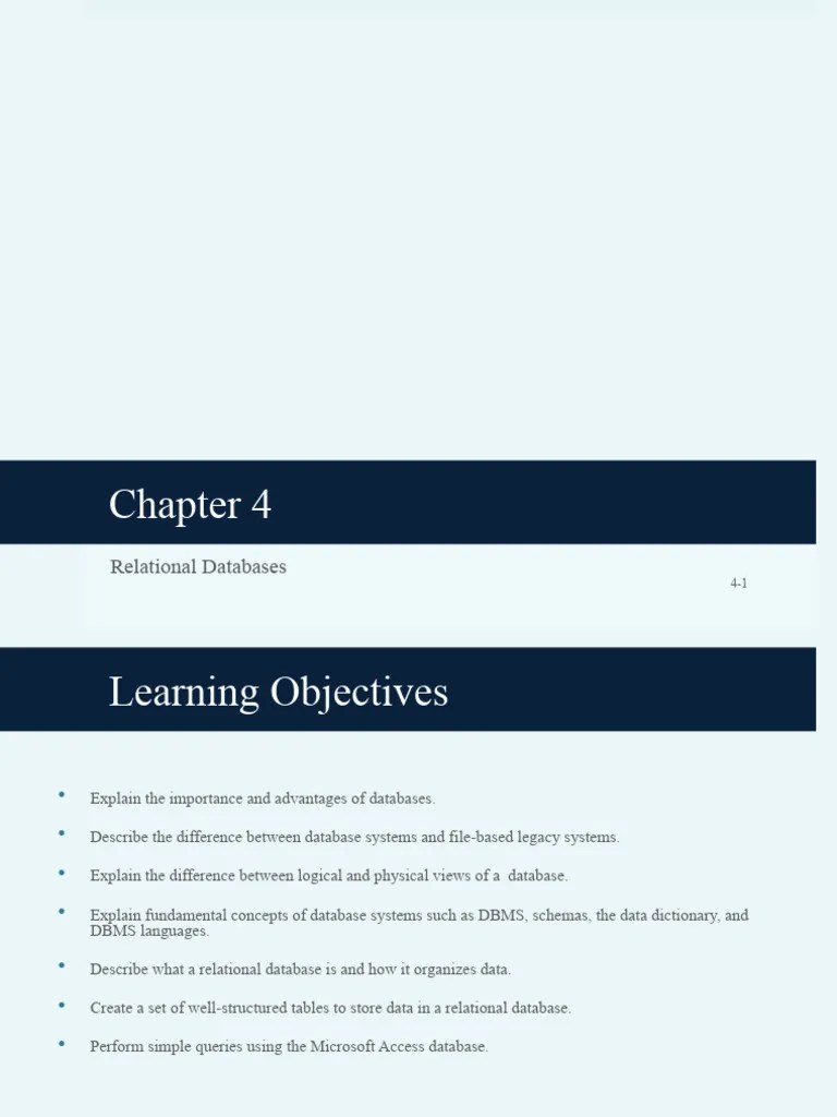 04 - Relational Databases | Download Free PDF | Databases | Relational ...