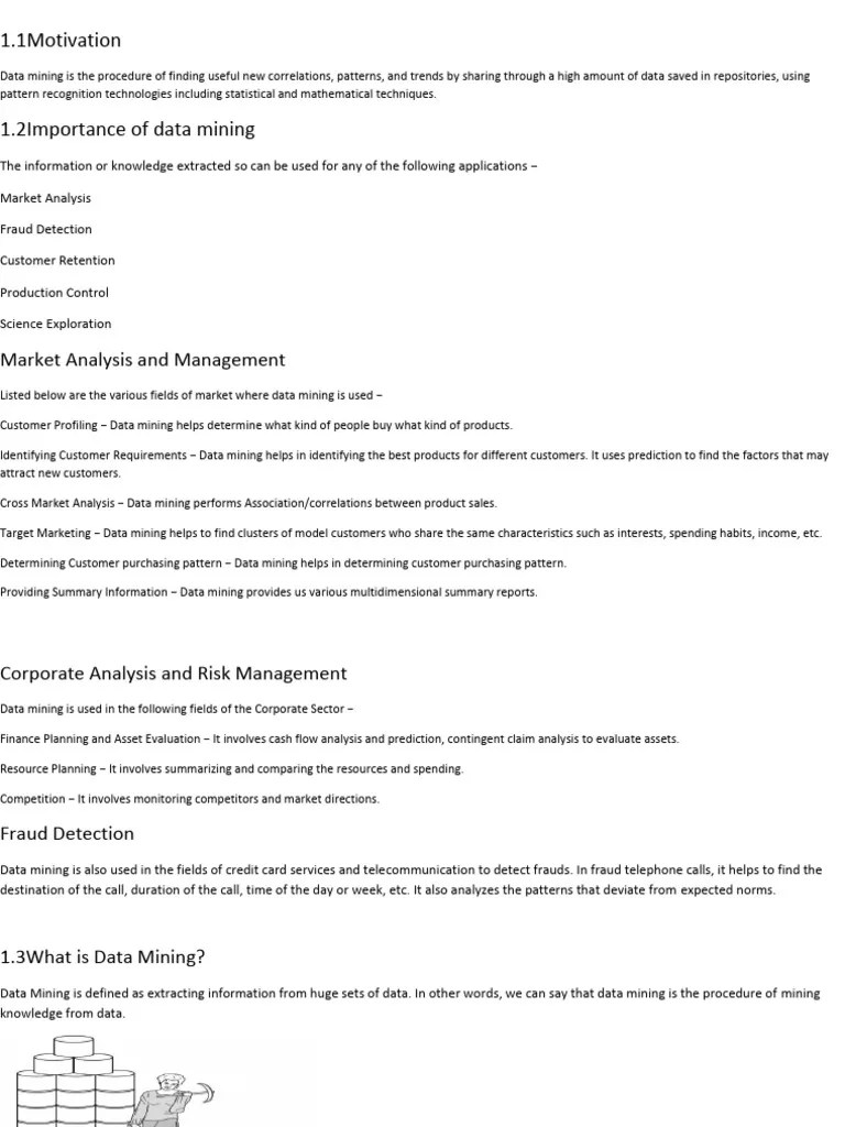 Data Mining Unit 1 | PDF | Data Mining | Databases