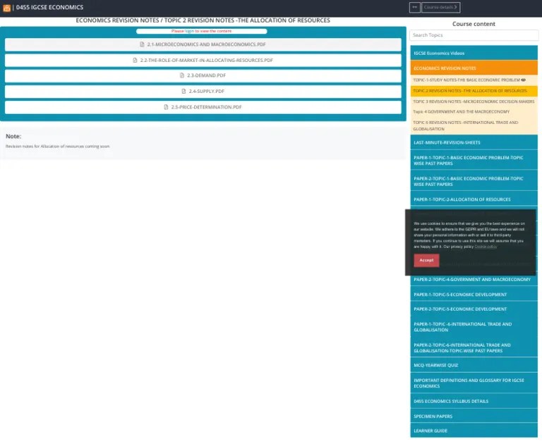 0455 IGCSE ECONOMICS - Smart Exam Resources | PDF | Economics ...