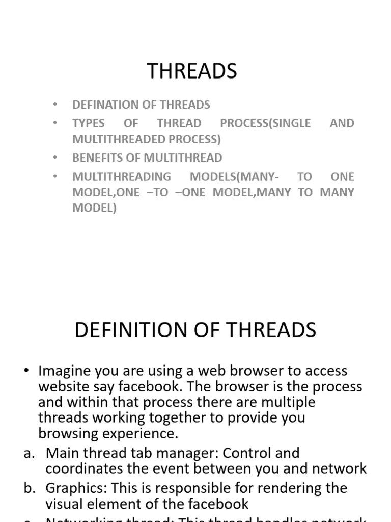 Threads And Its Types In Operating System Pdf Thread Computing - Modern Light Image - 4K