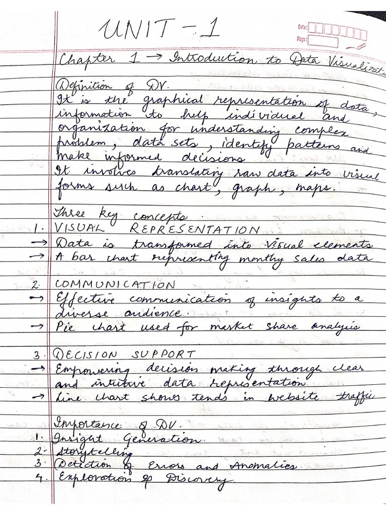Data Visualization Complete Notes | PDF
