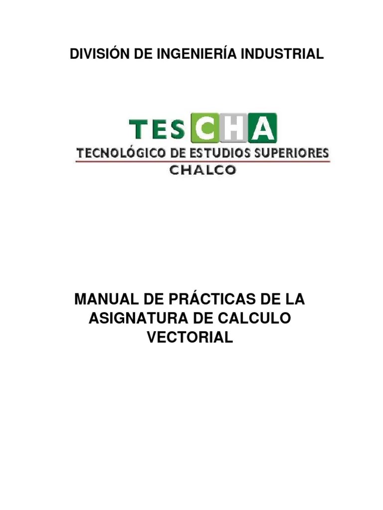 Manual De Practicas De Calculo Vectorial | PDF | Vector Euclidiano | Degradado