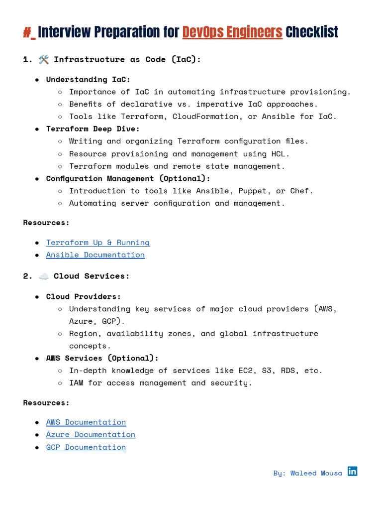 Interview Preparation For DevOps Engineers | PDF | Systems Engineering ...