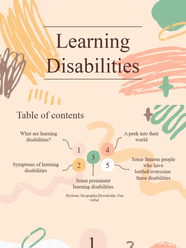 Learning Disabilities | PDF | Dyslexia | Learning Disability
