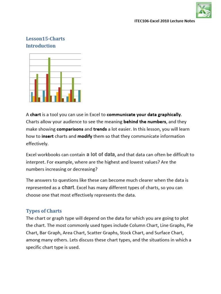 Excel 6 | Download Free PDF | Chart | Cartesian Coordinate System