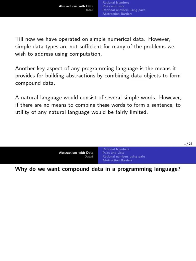 Paradigms Of Programming | PDF | Abstraction (Computer Science) | Numbers
