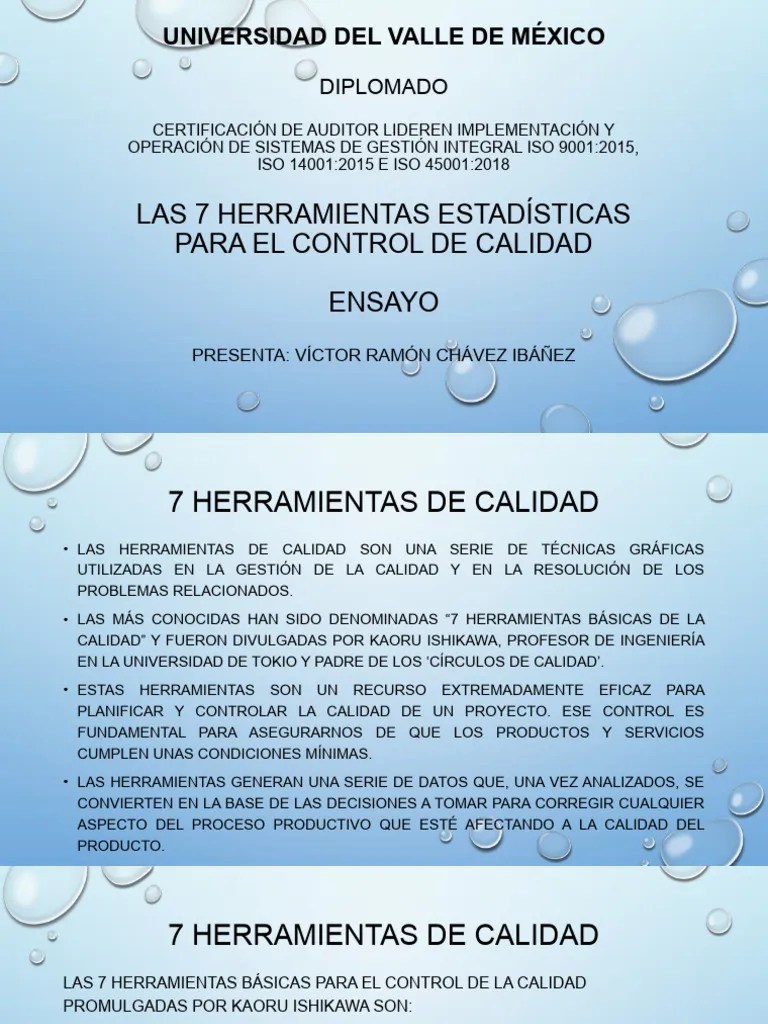 Las 7 Herramientas Estadísticas De La Calidad | PDF | Calidad ...