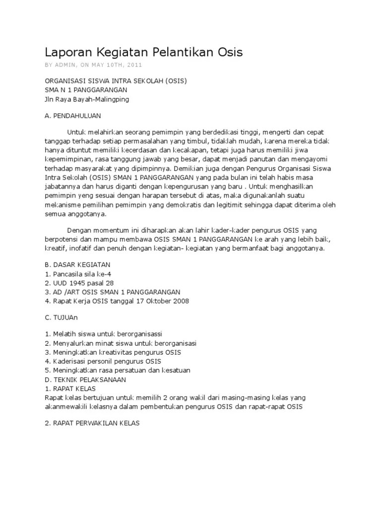 Contoh Laporan Kegiatan Bahasa Sunda Tentang Perpisahan Descar 0 Cute766