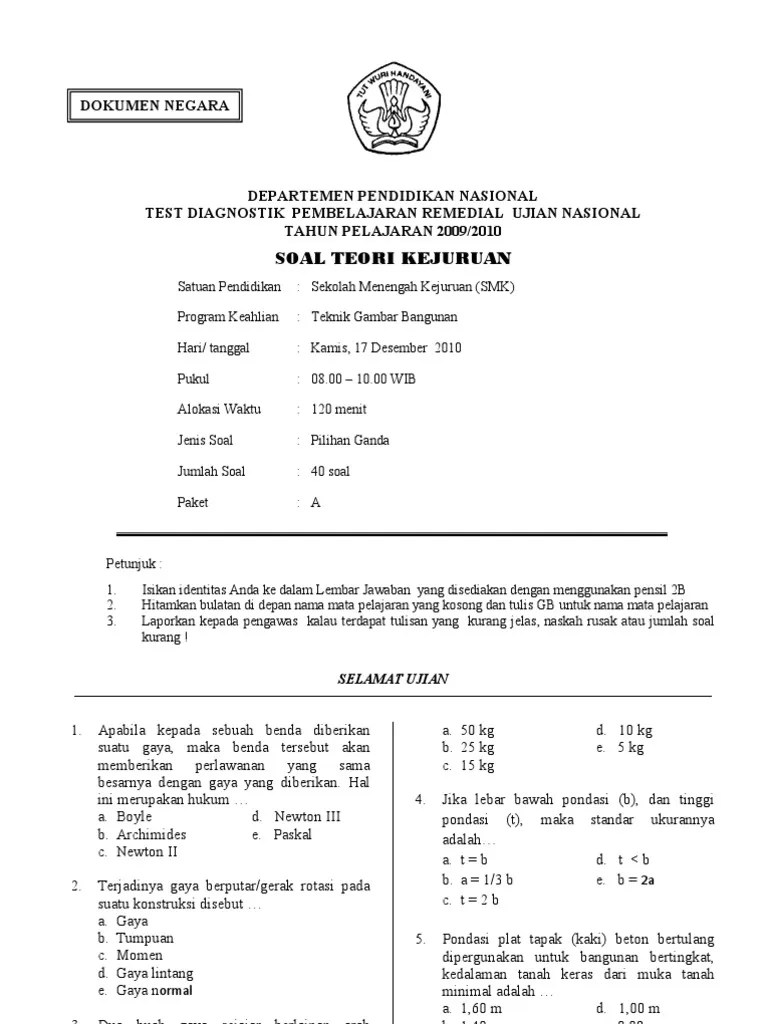 Contoh Soal Gambar Teknik Semester Genap: Contoh soal gambar teknik semester genap / soal uas gambar teknik listrik | revisi id :
