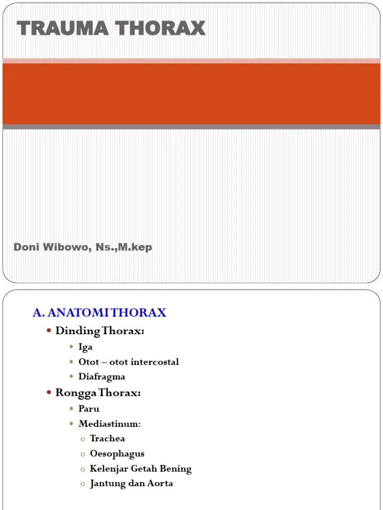 Trauma Thorax | PDF