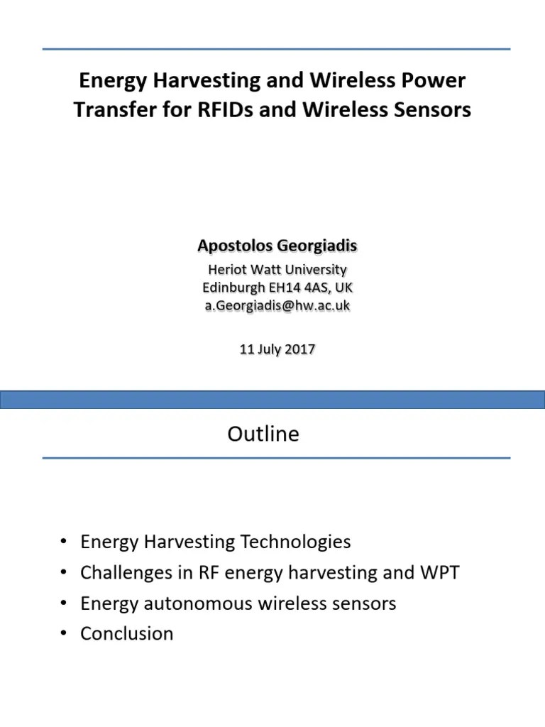Energy Harvesting And Wireless Power | PDF | Energy Harvesting | Radio