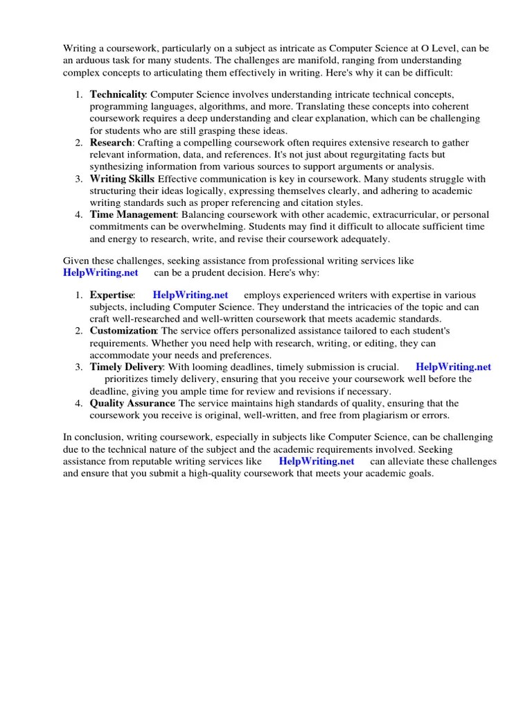 Computer O Level Coursework | PDF | Science | Computer Science